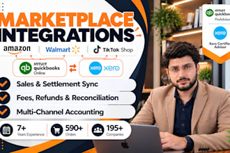 integrate and sync amazon, walmart, tiktok with quickbooks, xero and zohobooks