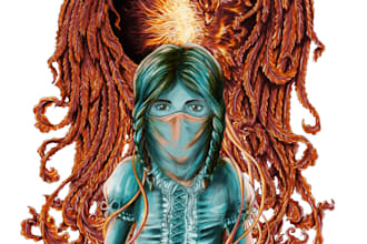 draw metal, dark, horror artwork for you