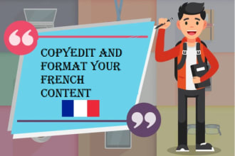 edit and proofread your french book