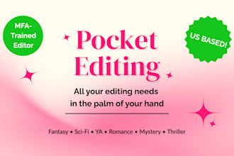 developmental and line edit your fiction novel
