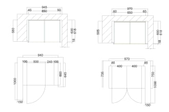 design wardrobes and vanities 2d plans and elevations