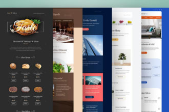 create responsive html landing page in 24h
