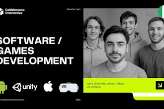 develop games, mobile apps, ar and desktop applications