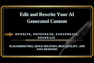 manually rewrite, proofread, and rephrase your documents