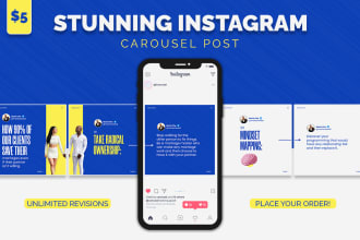 design attractive carousel post for your instagram