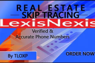 provide you cash buyer and motivated seller by tlox and lexisnexis