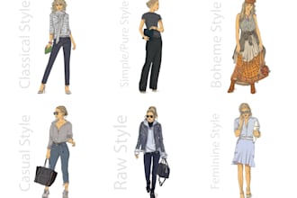 draw modern fashion illustration