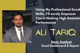 make professional excel dashboards, reports, and charts