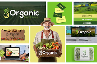 design conceptual logo with brand style guide