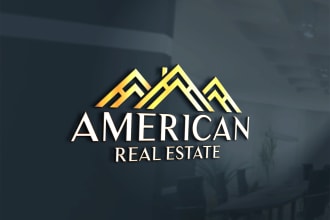 design modern real estate realtor homes mortgage construction and property logo