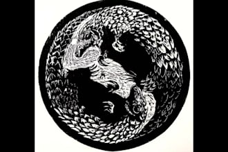 create a custom print linocut