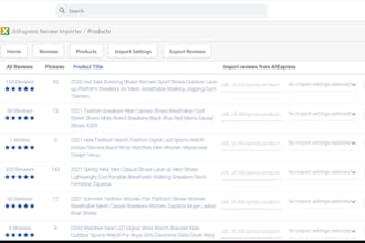 import or add reviews from aliexpress to shopify store