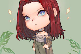 draw cute chibi fullbody for you