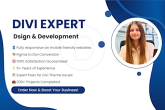 design divi wordpress website