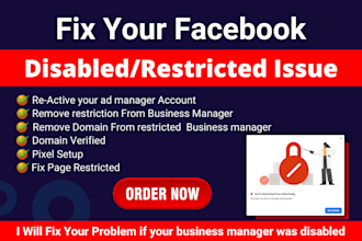 create and fix facebook business manager, ad account