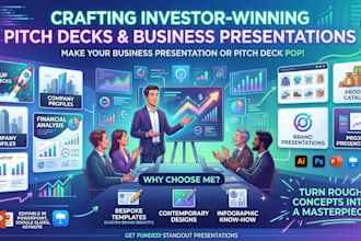 rewrite and redesign for your startup pitch decks