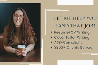 write a fully optimized resume and cover letter