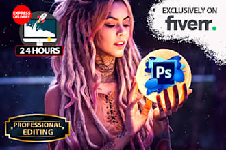 do professional and fast photoshop editing