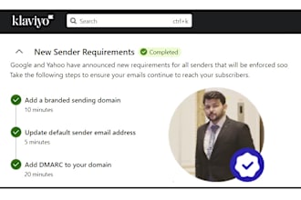 setup branded sending domain for klaviyo in 1 hour