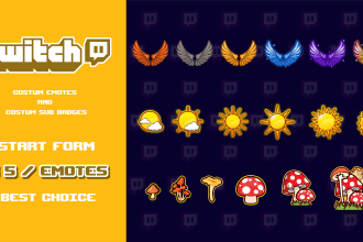 create custom twitch sub badges or emotes