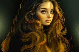 do digital portrait illustration
