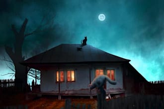 paint a realistic digital landscape illustration