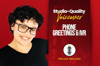 record a professional voicemail or phone system voice over