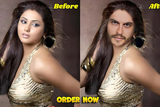 do face swap photo manipulation with realistic photo editing