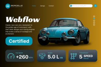 design SEO optimized webflow website with interactive animations, fast load time