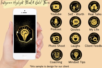 custom design instagram highlight story cover icon