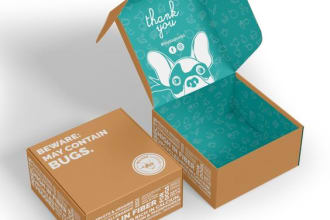 do box design, subscription mailer box design and 3d mockup
