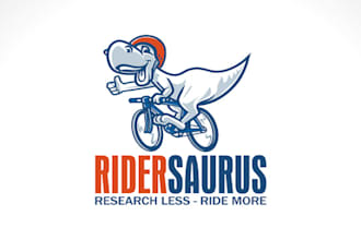 design a fun cycling brand logo in 1 day