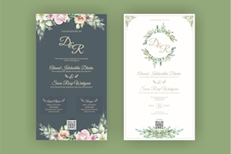 design amazing wedding invitations for you