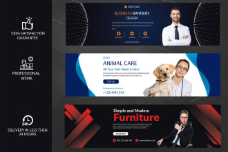 do professional twitter, linkedin banner design