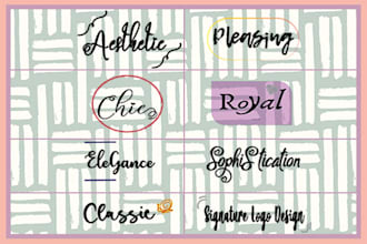 create classy signature logo designs