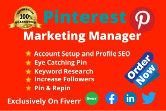 create 700 pins 50 board as a pinterest marketing manager