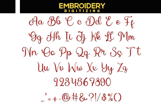 do embriliance embroidery fonts  package five sizes