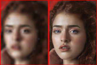 enhance photo, sharpen repair restoration, upscale low quality photos editing