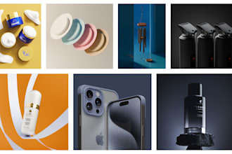 create 3d rendering and do cgi product photography