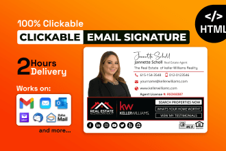 do clickable HTML email signature or animated email signature