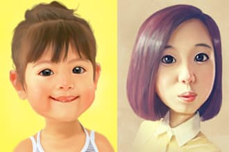 make a lovely caricature