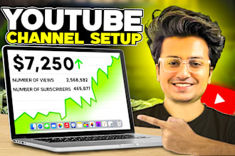 create and setup youtube channel