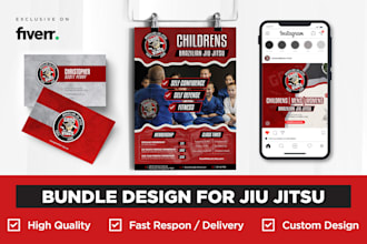 create bundle design for jiu jitsu