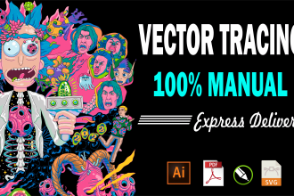 vectorize any drawing and object in a professional manner
