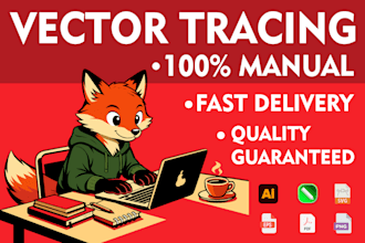 convert your illustration or image to clean vector manually