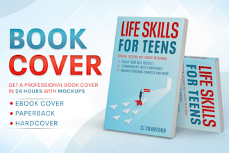 design book cover for amazon KDP
