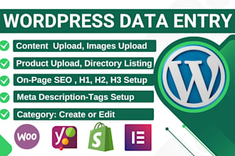 wordpress data entry, copy paste and content upload