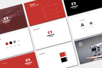create corporate identity, brand book, or brand guidelines with logo design