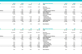 do financial modelling and projections