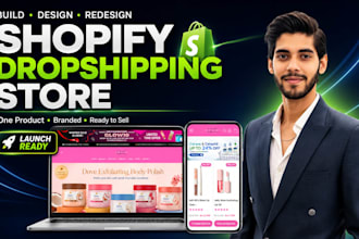 build shopify dropshipping store or one product store